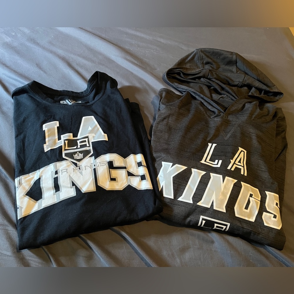 NHL LEVELWEAR L.A.KINGS T-SHIRT & HOODED LONG SLEEVE
